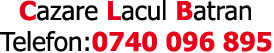 Cazare Lacul Batran - Ocna Sugatag , Maramures